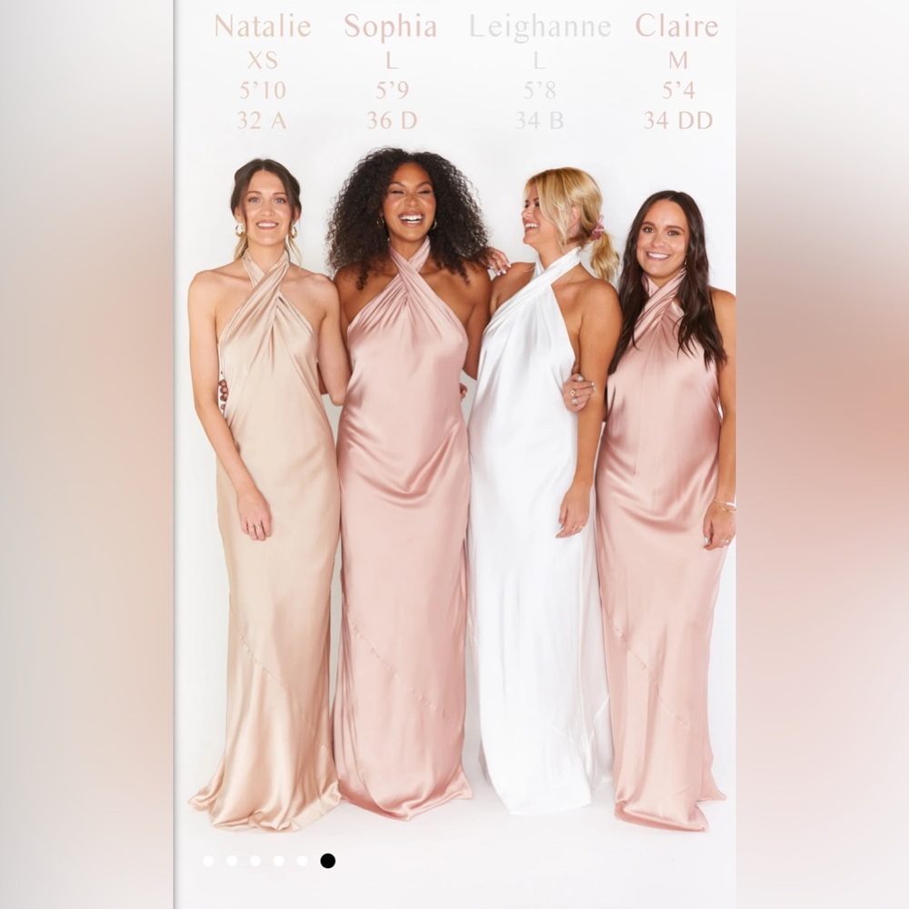 NWOT SHOW ME YOUR MUMU- Jasmine Halter Maxi Dress size small color: copper luxe - Picture 5 of 5